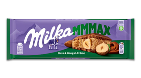 Milka Nuts-Nougat Alpine Milk Chocolate Bar 300g (10.6oz)