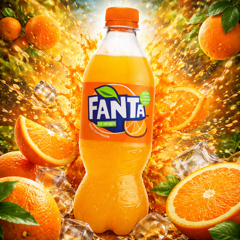 Fanta Orange Soda PET Bottle 500 ml