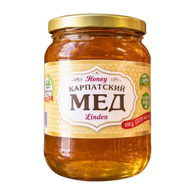 Karpaty Linden Honey, Ukrainian Wildflower Blend 650g (1.4lb)