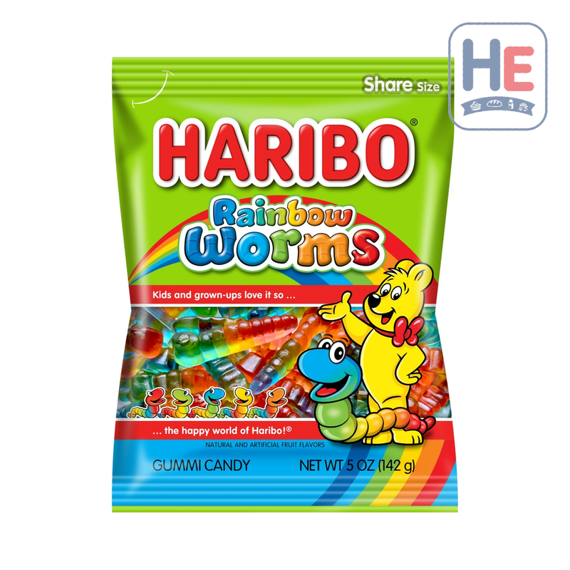 Haribo Rainbow Worms 5 oz | HE hero 42238724563