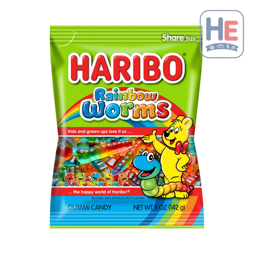 Haribo Rainbow Worms 5 oz | HE hero 42238724563