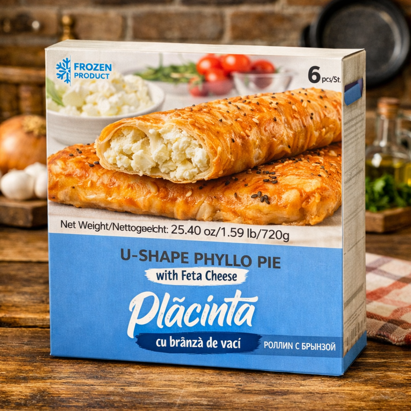 Placinta U-Shape Phyllo Pie with Feta Cheese 720 g