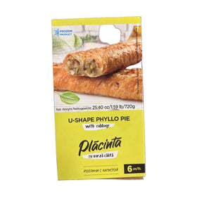 Placinta U-Shape Phyllo Pie with Cabbage, Romanian Pastry 720g (1.6lb)