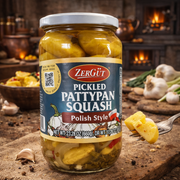 Zergut Polish Pattypan Pickle 660 g — authentic pantry from Bulgaria | Hamilton Euromarket