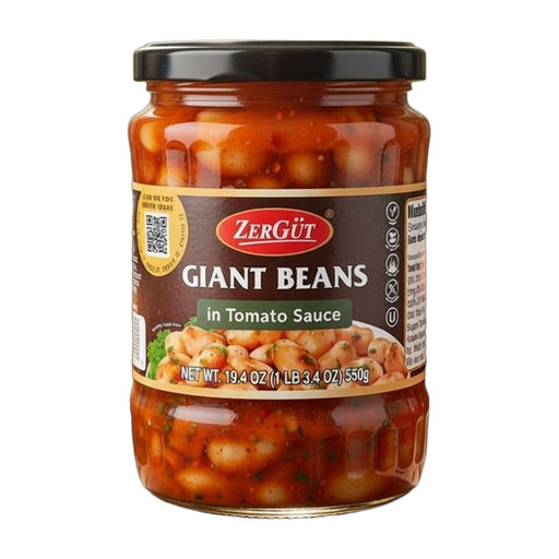 Zergut Giant Beans in Spicy Tomato Sauce 550 g (19.4 oz) | Hamilton Euromarket