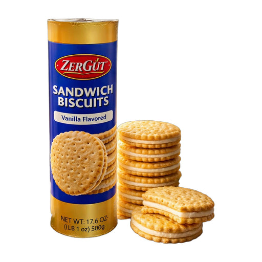 Zergut Vanilla Sandwich Biscuits 500 g | Hamilton Euromarket