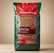 Natsional Buckwheat Groats Whole Calibrated 900 g — authentic pantry from Russia | Hamilton Euromarket