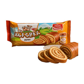 Rot Front Korovka Sponge Roll with Boiled Condensed Milk, Russian 200g (7oz)