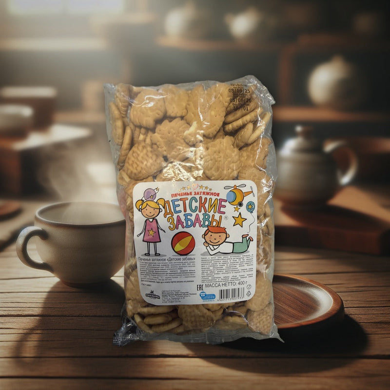 Yasnaya Polyana Children's Fun Cookies 400g — authentic snack from Russia | Hamilton Euromarket