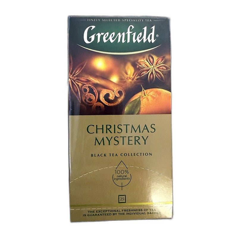 Greenfield Christmas Mystery Black Tea Collection 25 Sachets 37.5g (1.3oz) | HE gallery 4605246004346 #2