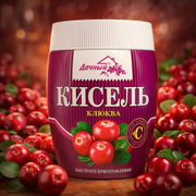 Dachny Instant Kissel Cranberry Flavor 300 g — authentic beverage from Russia | Hamilton Euromarket