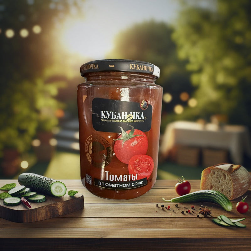 Kubanochka Tomatoes In Tomato Juice 720g — authentic pantry from Russia | Hamilton Euromarket