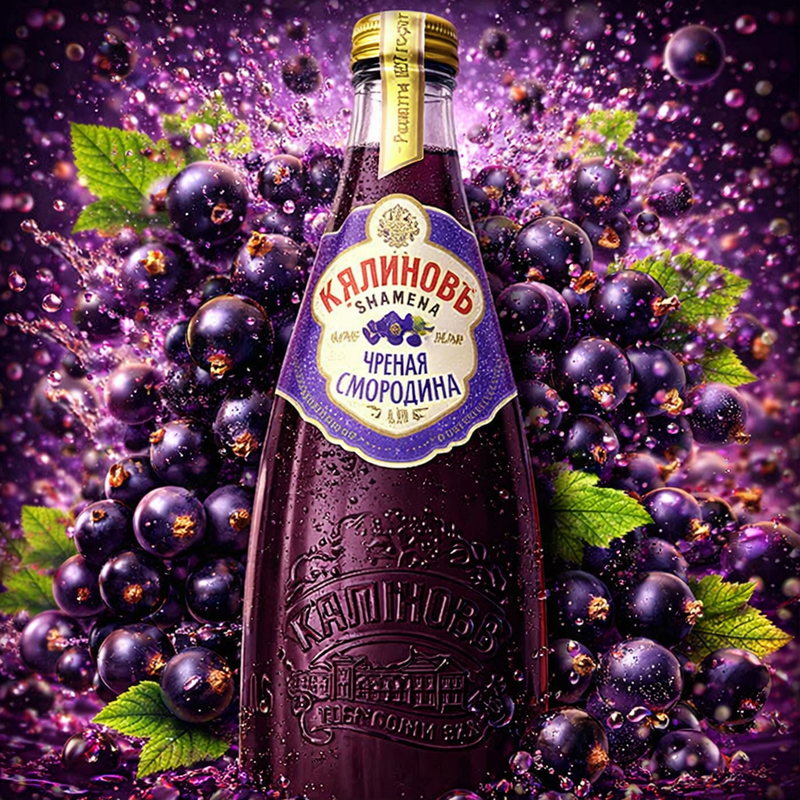 Kalinov Lemonade Blackcurrant Soda 500 ml