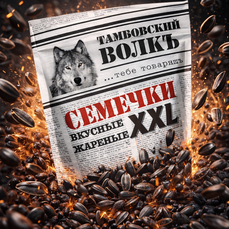 Tambovskiy Volk XXL Roasted &amp; Salted Sunflower Seeds 400 g