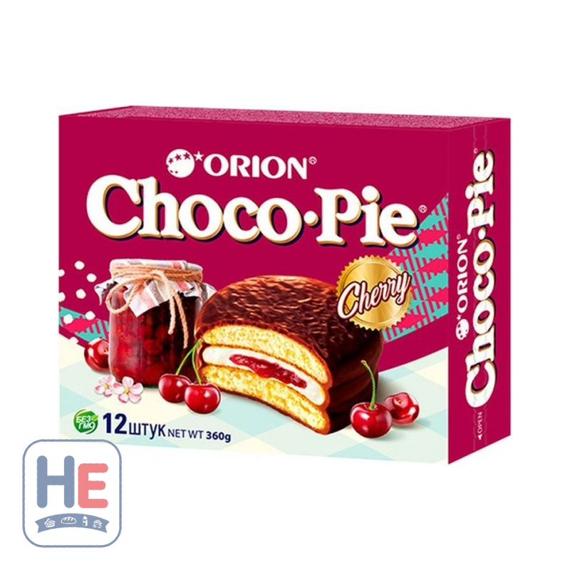 Orion Choco Pie Cherry 360g (12.7oz) | HE hero 4607084352245
