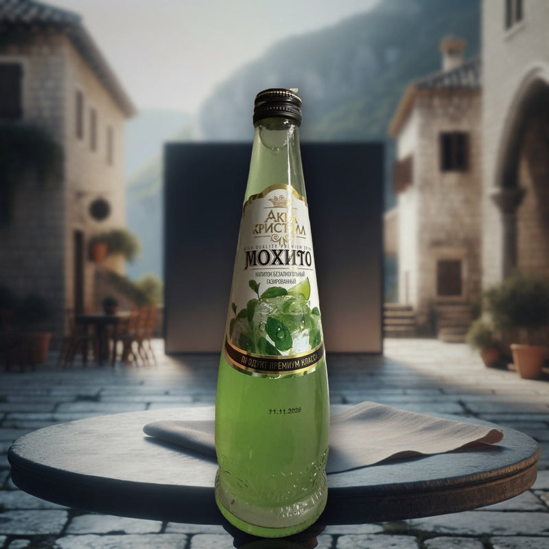 Aqua Kristal Mojito Non-alcoholic Carbonated Drink 0.5l — authentic beverage from Russia | Hamilton Euromarket