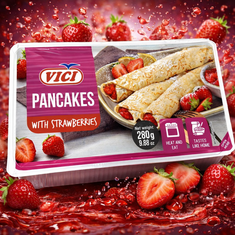 Vici Pancakes with Strawberries 280 g