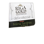 Riga Gold Délicatesse Grilled Brisling Sardines in Olive Oil, Latvian 100g (3.5oz) | HE gallery 4750265002061 #2