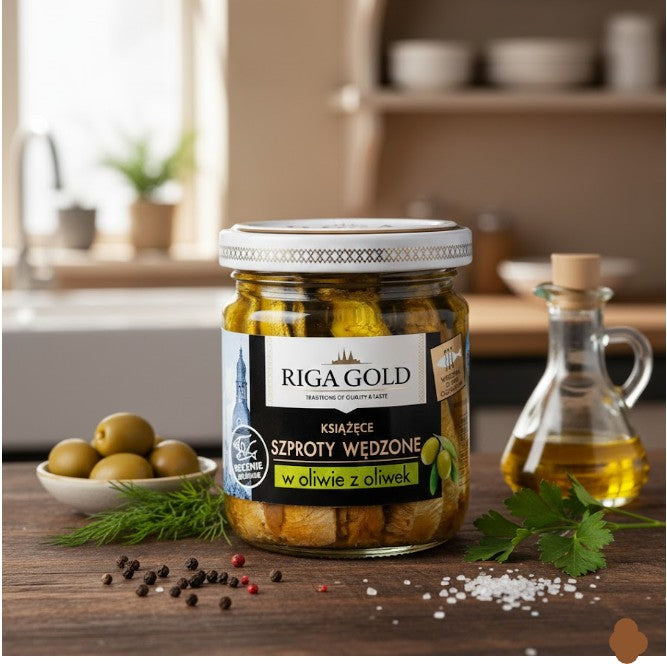 Riga Gold Smoked Sardines in Oil 100 g (3.53 oz) 100 g