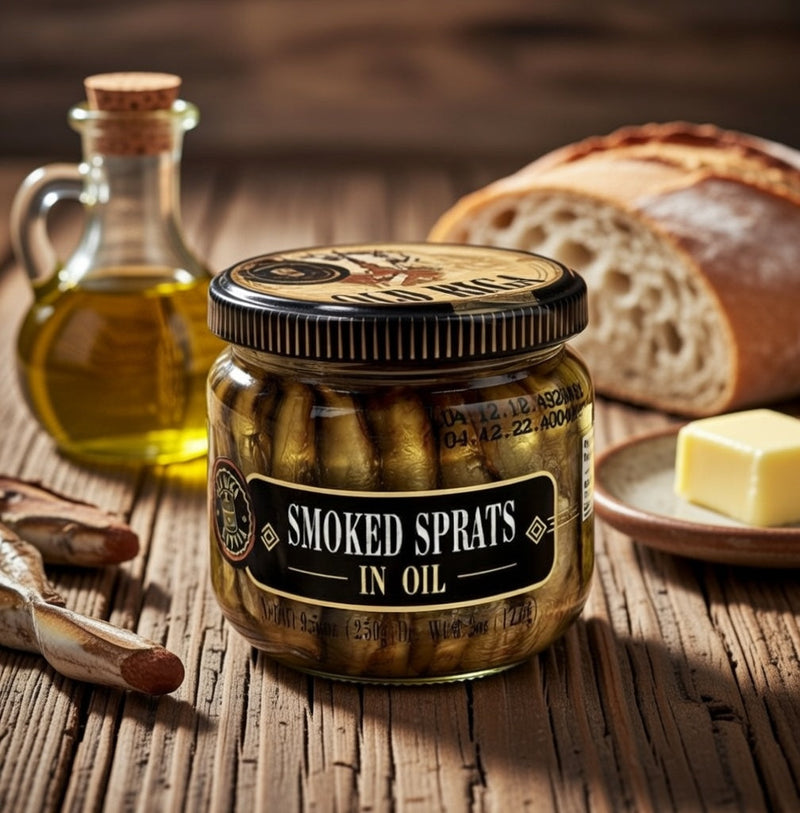 Riga Gold Smoked Sprats in Oil (Canned Fish) 250 g