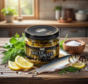 Riga Gold Smoked Sprats in Oil 100 g (3.53 oz) 100 g — authentic pantry from Latvia | Hamilton Euromarket