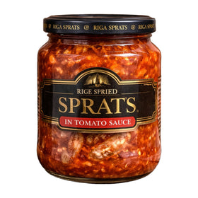 Riga Gold Fried Sprats in Tomato Sauce, Latvian Canned Fish 280g (9.9oz)