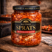 Riga Sprats Fried Sprats in Tomato Sauce 250 g — authentic pantry from Latvia | Hamilton Euromarket
