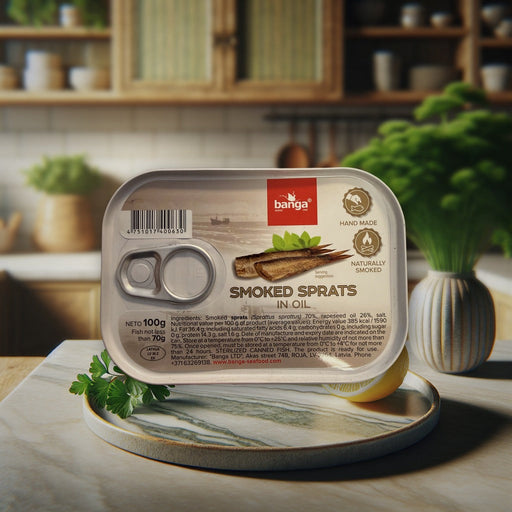 Banga Smoked Sprats In Oil 160 g — authentic pantry from Latvia | Hamilton Euromarket