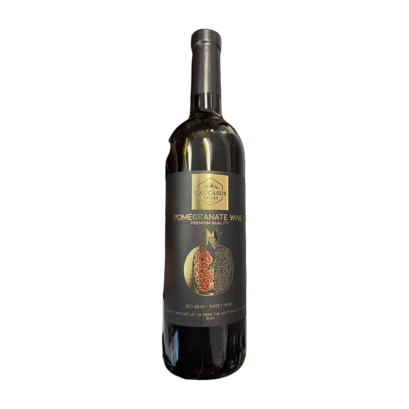 Caucasus Valley Pomegranate Wine Premium Quality Red Semi-sweet Wine 750 ml | Hamilton Euromarket