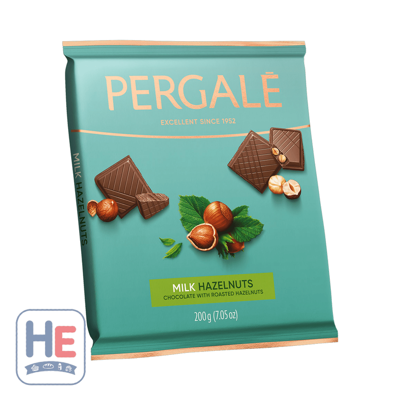 Pergalė Milk Chocolate with Whole Hazelnuts 200g (7.1oz) | HE hero 4770179994191