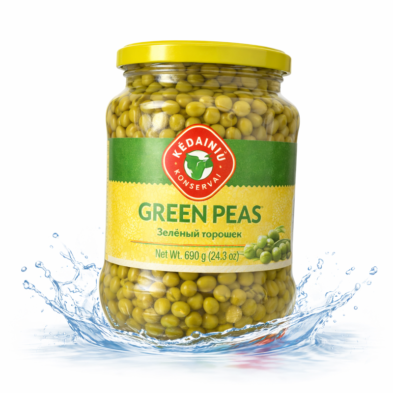Kedainiu Green Peas 690 g — authentic pantry from Lithuania | Hamilton Euromarket
