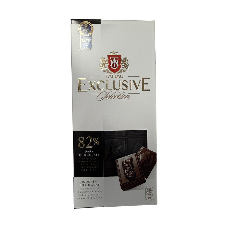 Taitau Tai Tau Exclusive 82% Dark Chocolate 100 g | Hamilton Euromarket
