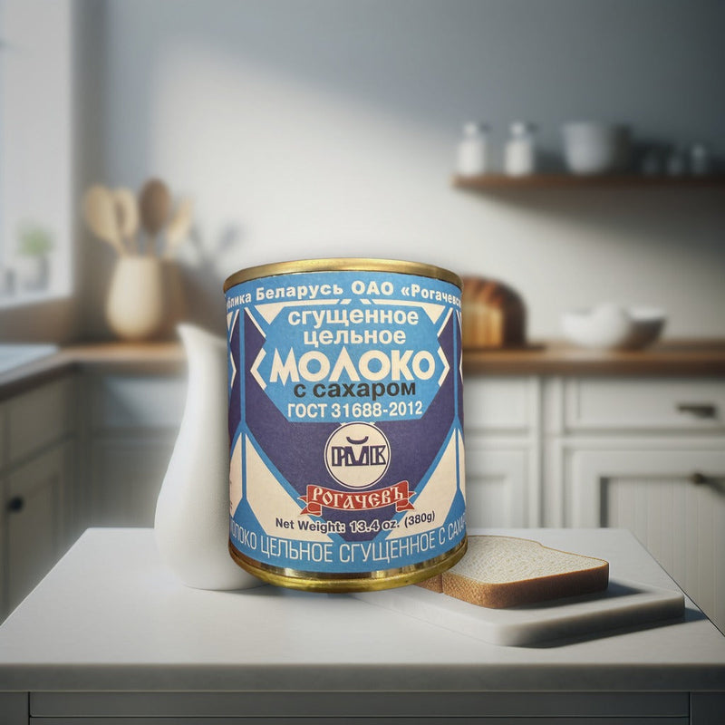 Rogachev Condensed Milk With Sugar 380 g — authentic dairy from United States | Hamilton Euromarket