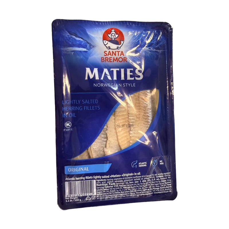 ORIGINAL Atlantic herring fillets lightly salted 1.1lb/500g | Hamilton Euromarket