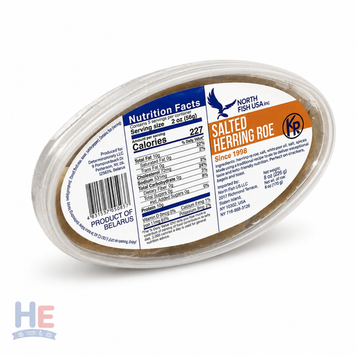 Belvneshrybtorg Herring Roe Spread 227g — Belarusian lightly salted herring caviar in glass jar