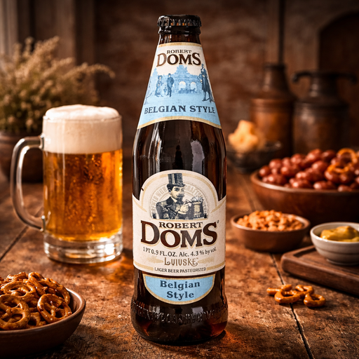 Robert Doms Belgian Style Lvivske Lager Beer 500 ml 4.3% ABV — authentic alcohol from Ukraine | Hamilton Euromarket