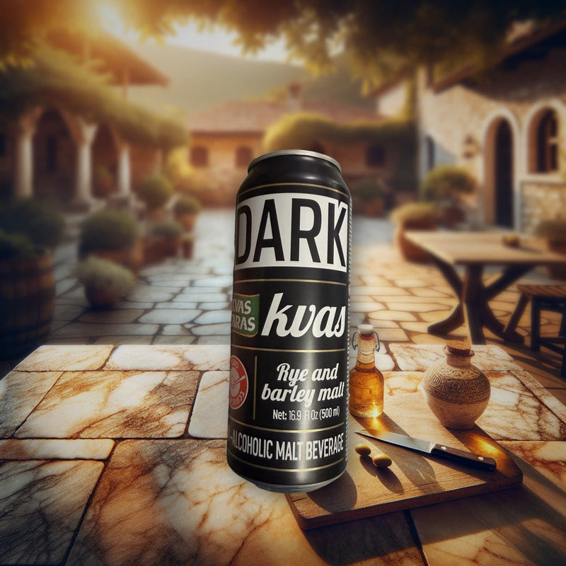 Kvas Taras Dark Kvas Rye And Barley Malt 500 mL — authentic alcohol from Ukraine | Hamilton Euromarket