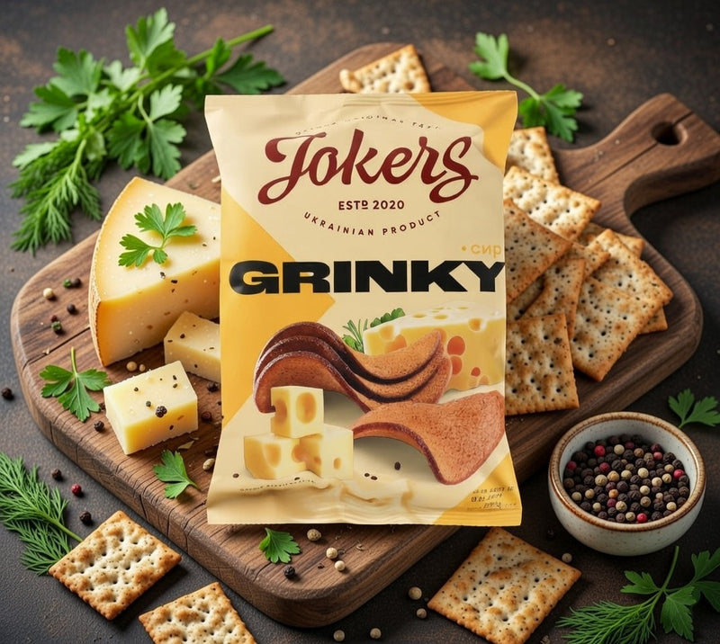 Jokers European Rye Chips Cheddar Cheese Flavor 80 g