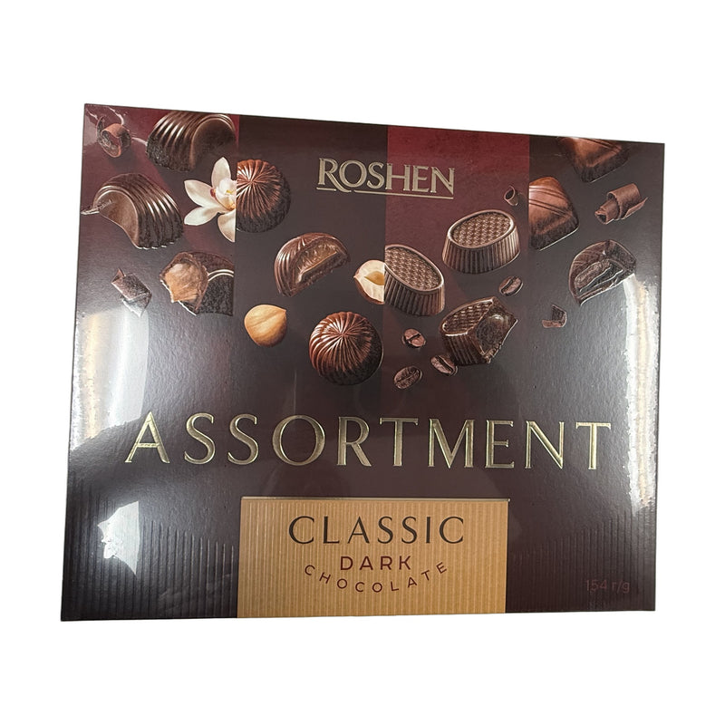 Roshen Assortment Classic Dark Chocolate 154 G | Hamilton Euromarket