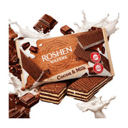 Roshen Wafers Cocoa & Milk Filling 216 g | Hamilton Euromarket