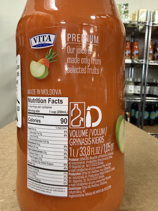 Vita Premium Carrot-Apple Juice 1L (33.8 fl oz)