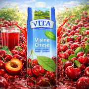 Vita Sour Sweet Cherry Juice 1 L — authentic beverage from Kosovo | Hamilton Euromarket