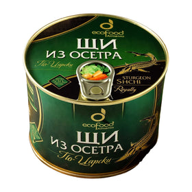 Ecofood Sturgeon Cabbage Soup Tsarski Style, Armenian Canned Fish 530g (18.7oz)