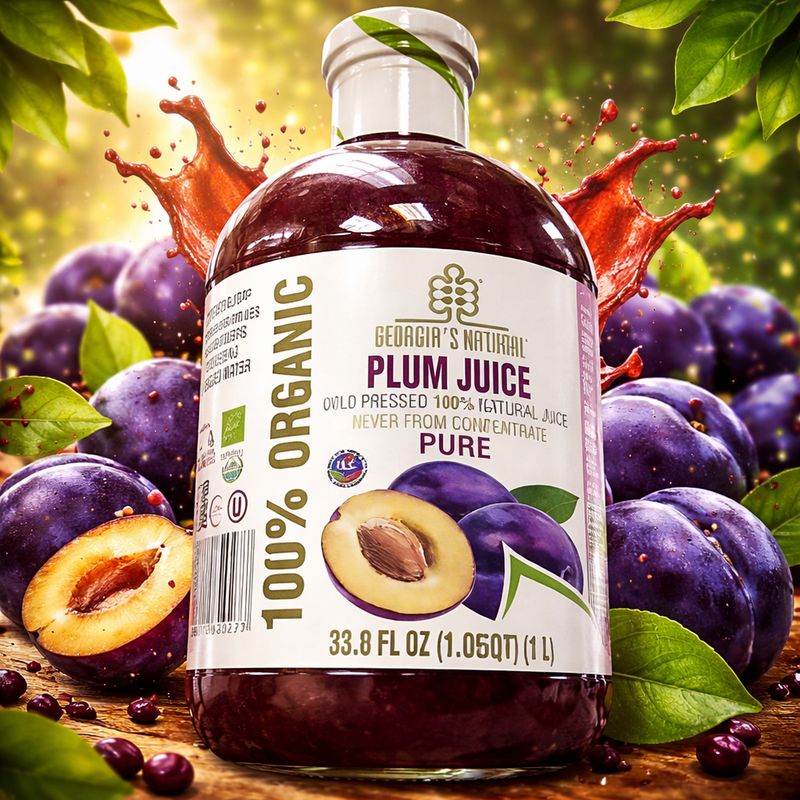 Georgia's Natural Organic Plum Juice 1 L