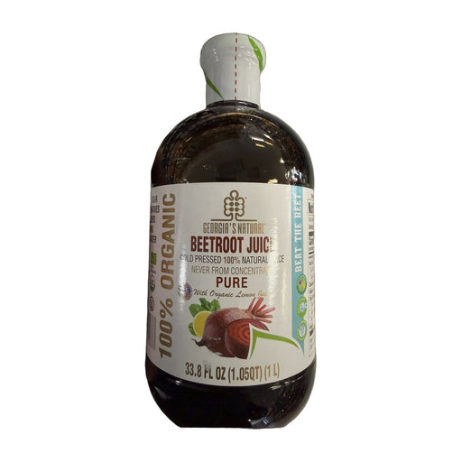 Georgia's Natural Beetroot Juice Cold Pressed 100% Natural Pure With Organic Lemon Juice 33.8 Fl oz (1.05qt) (1l) | Hamilton Euromarket