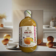 Georgia's Natural Mango Juice Cold Pressed 100% Natural Juice Pure 33.8 Fl oz (1.05qt) (1 L) — authentic beverage from Georgi
