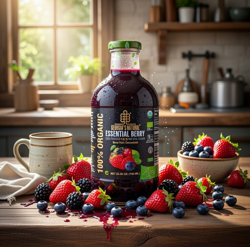 Georgia'S Natural Essential Berry Organic Juice 1 L