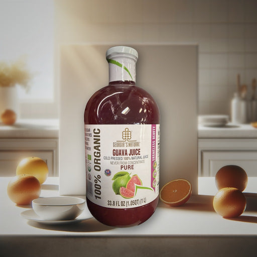 Georgia's Natural Guava Juice Cold Pressed 100% Natural Juice Pure