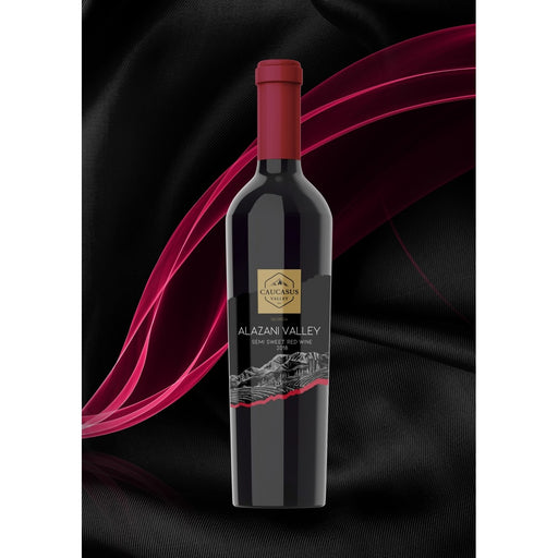 Caucasus Valley Alazani Valley Red Semi-Sweet Azerbaijani Wine 750ml (25.4fl oz) | Hamilton Euromarket