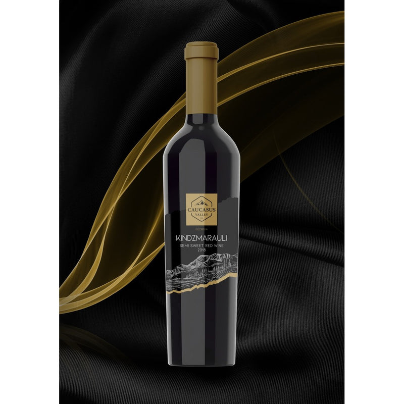 Caucasus Valley Kindzmarauli Semi-sweet Red Wine 2021 Azerbaijani Wine 750ml (25.4fl oz) | Hamilton Euromarket